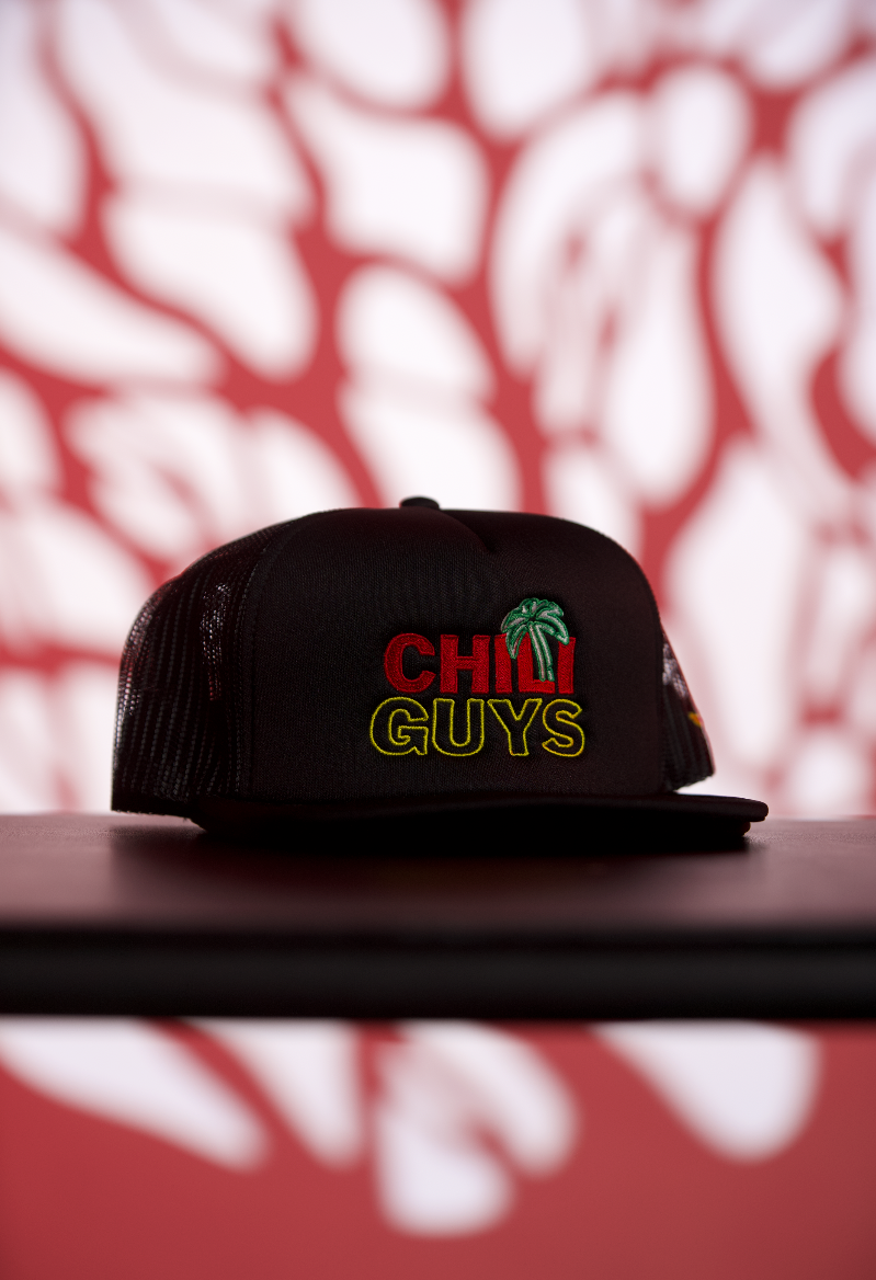 Chili Guys Logo Trucker Hat – Large Chili Side Patch