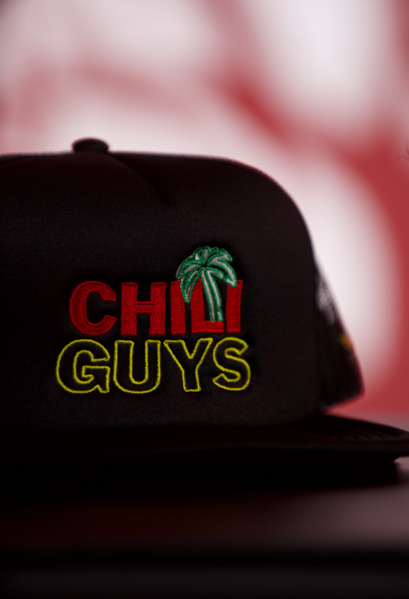 Chili Guys Logo Trucker Hat – Large Chili Side Patch