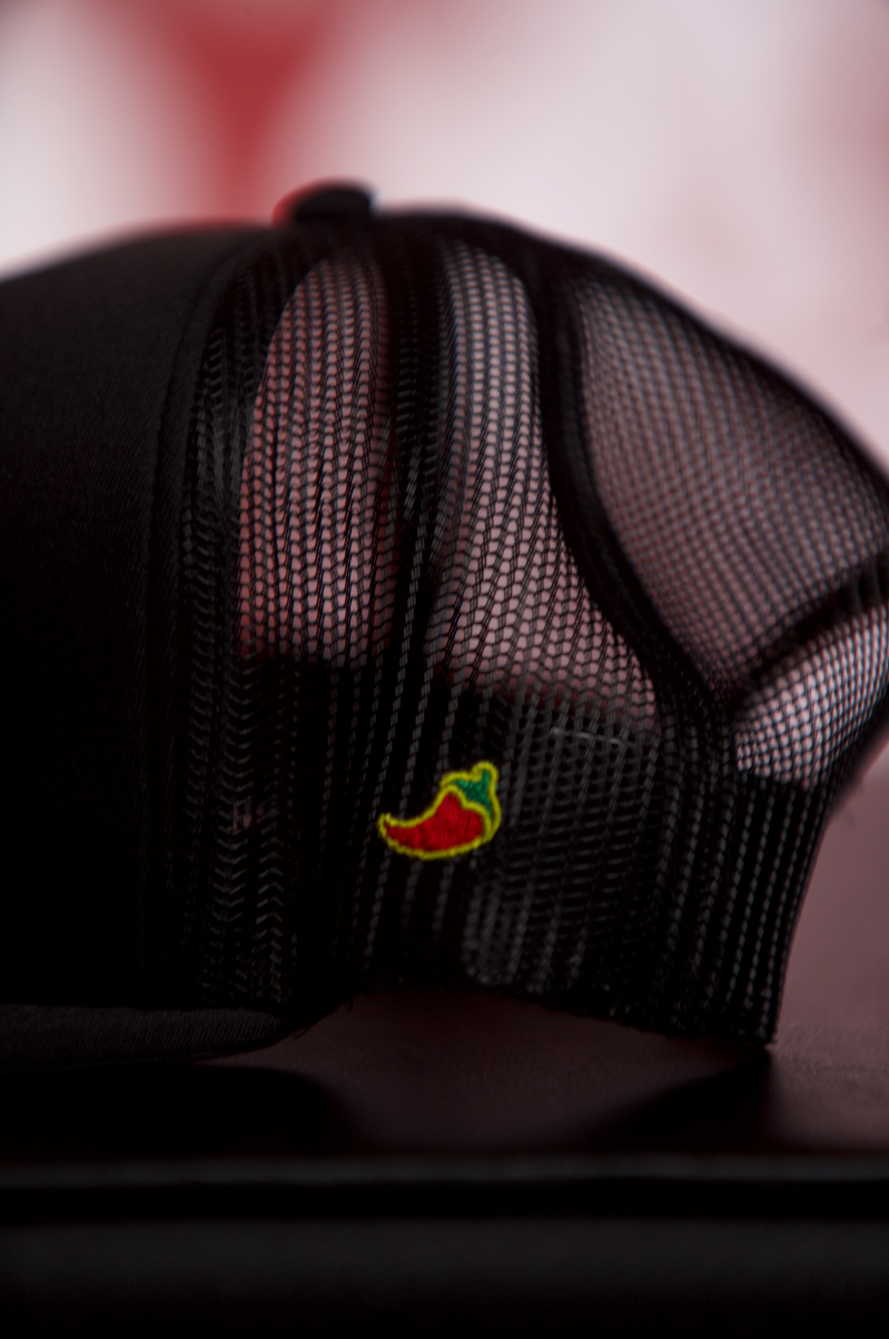 Chili Guys Logo Trucker Hat – Small Chili Side Patch